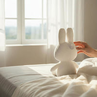 Peluche coniglio costolato morbido