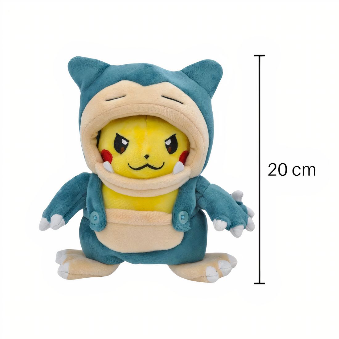 Peluche Pokémon – Pikachu travestito da Snorlax