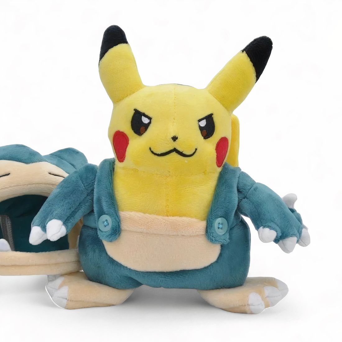 Peluche Pokémon – Pikachu travestito da Snorlax