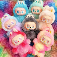 Blind box peluche stile Labubu arcobaleno (non ufficiale)