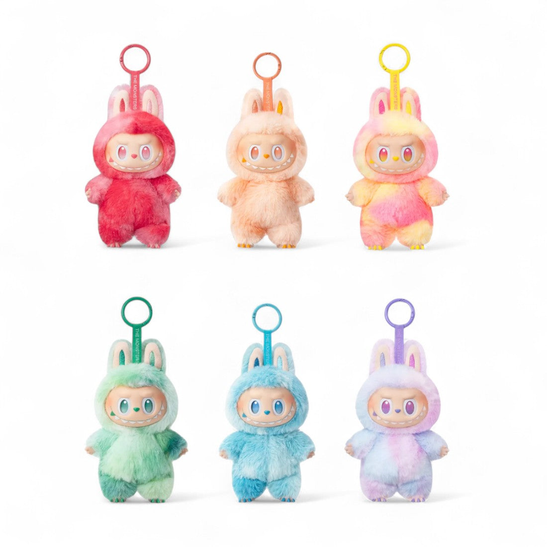 Blind box peluche stile Labubu arcobaleno (non ufficiale)