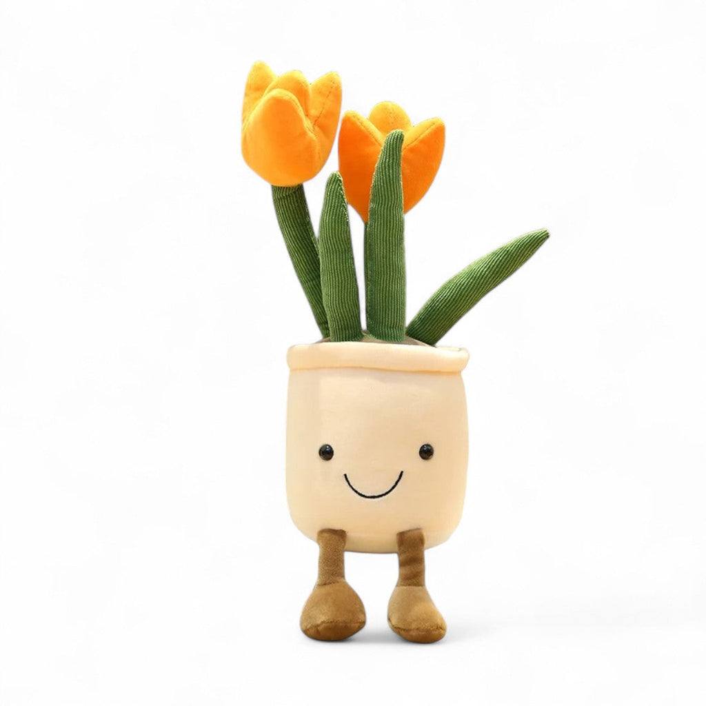 Peluche pianta kawaii tulipani in vaso