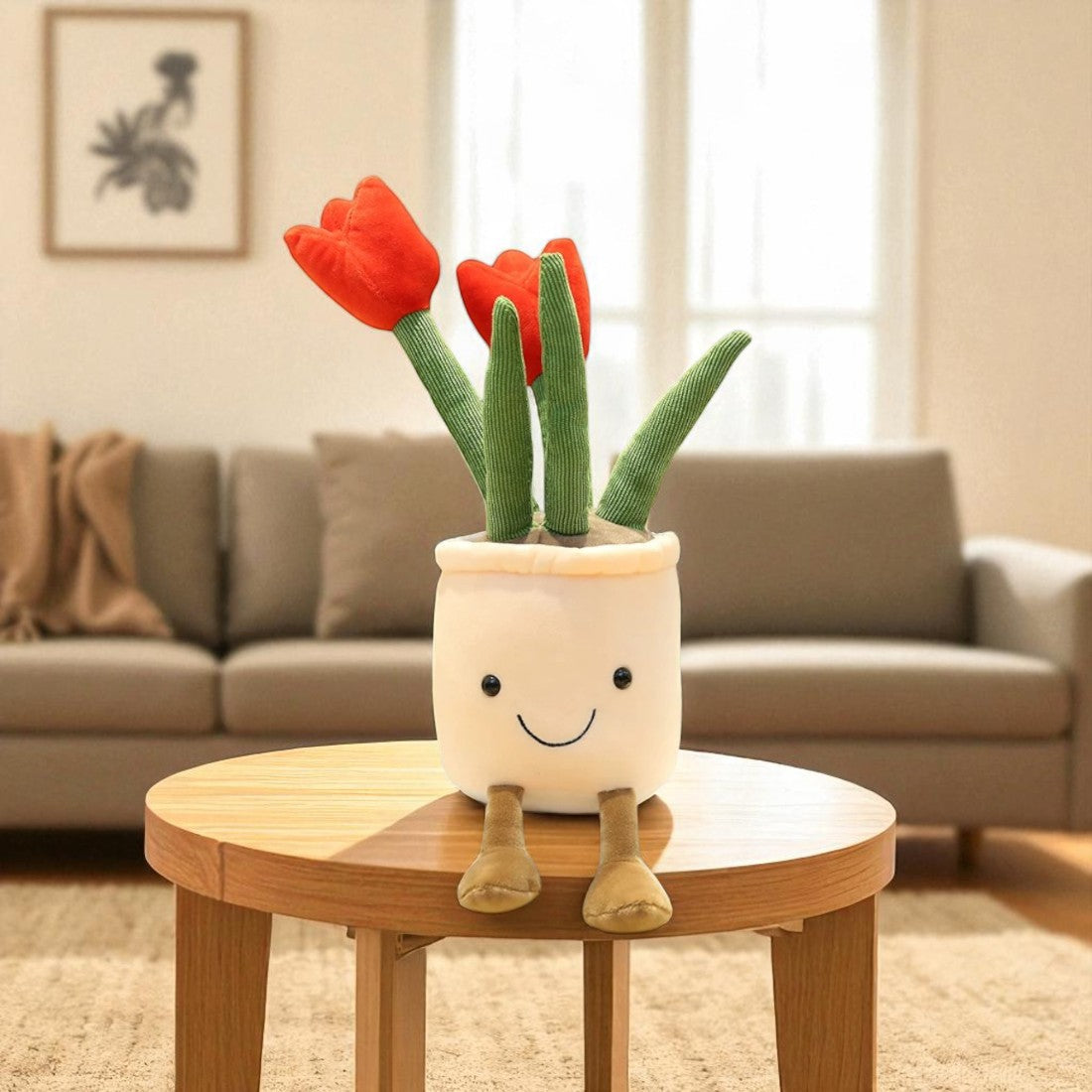 Peluche pianta kawaii tulipani in vaso
