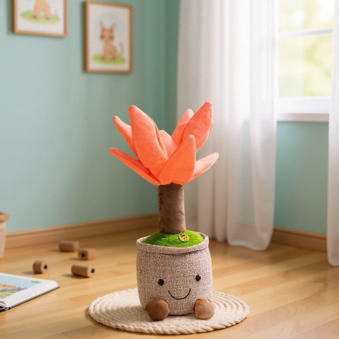 Peluche pianta kawaii yucca in vaso