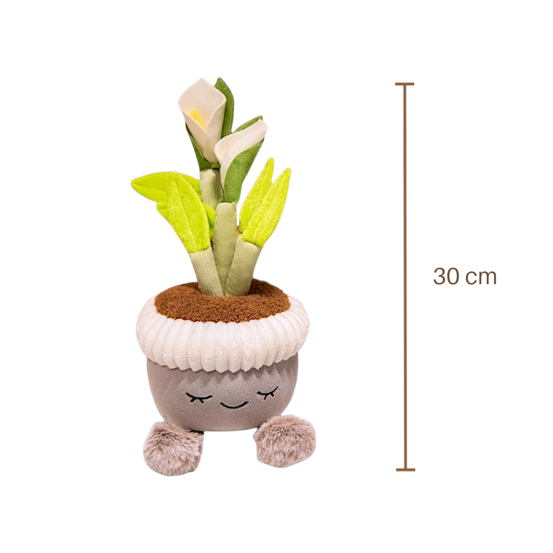 Peluche kawaii pianta in vaso tondo