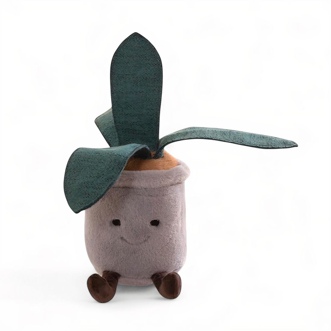 Peluche pianta kawaii vaso verde