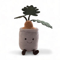 Peluche pianta kawaii vaso verde