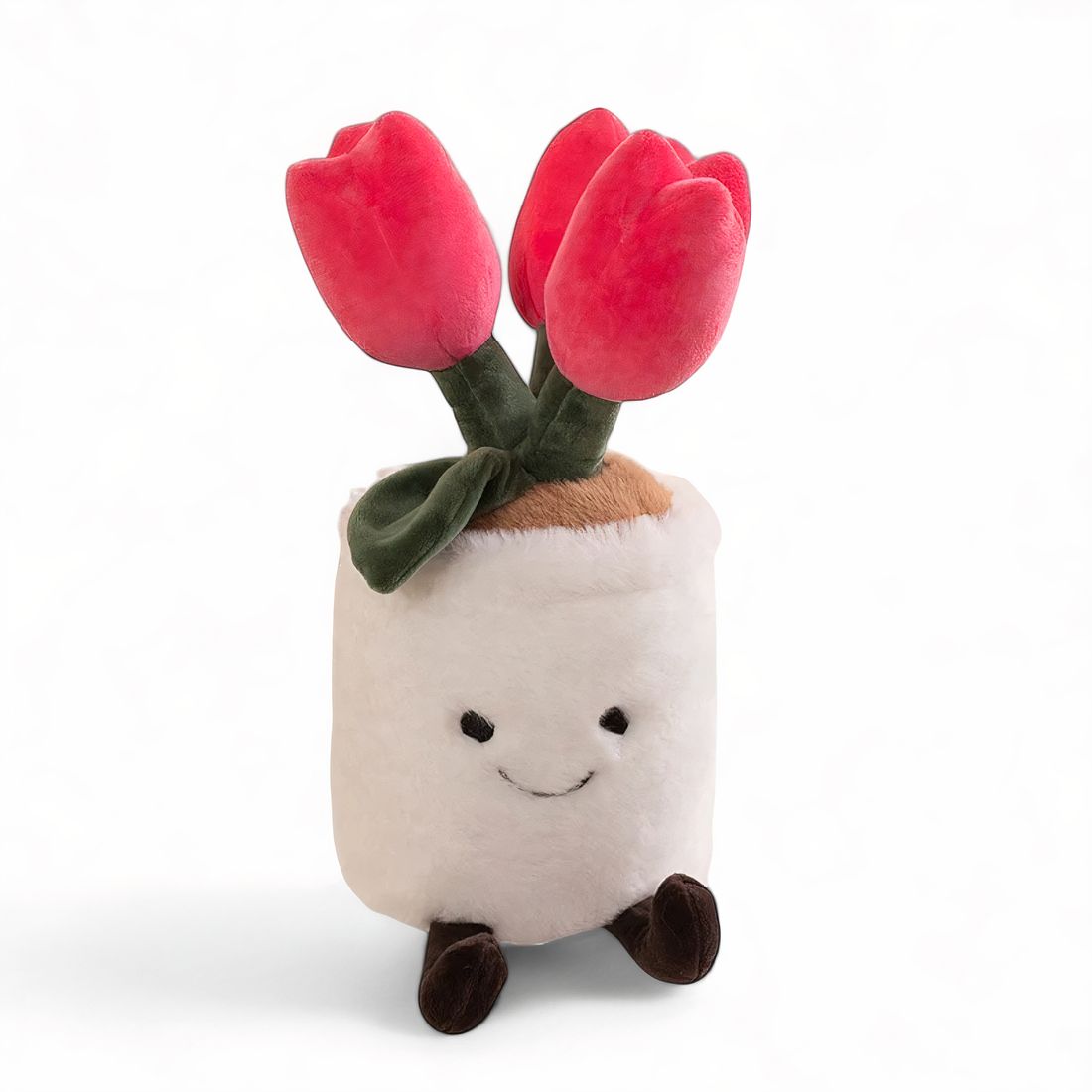 Peluche pianta kawaii vaso verde