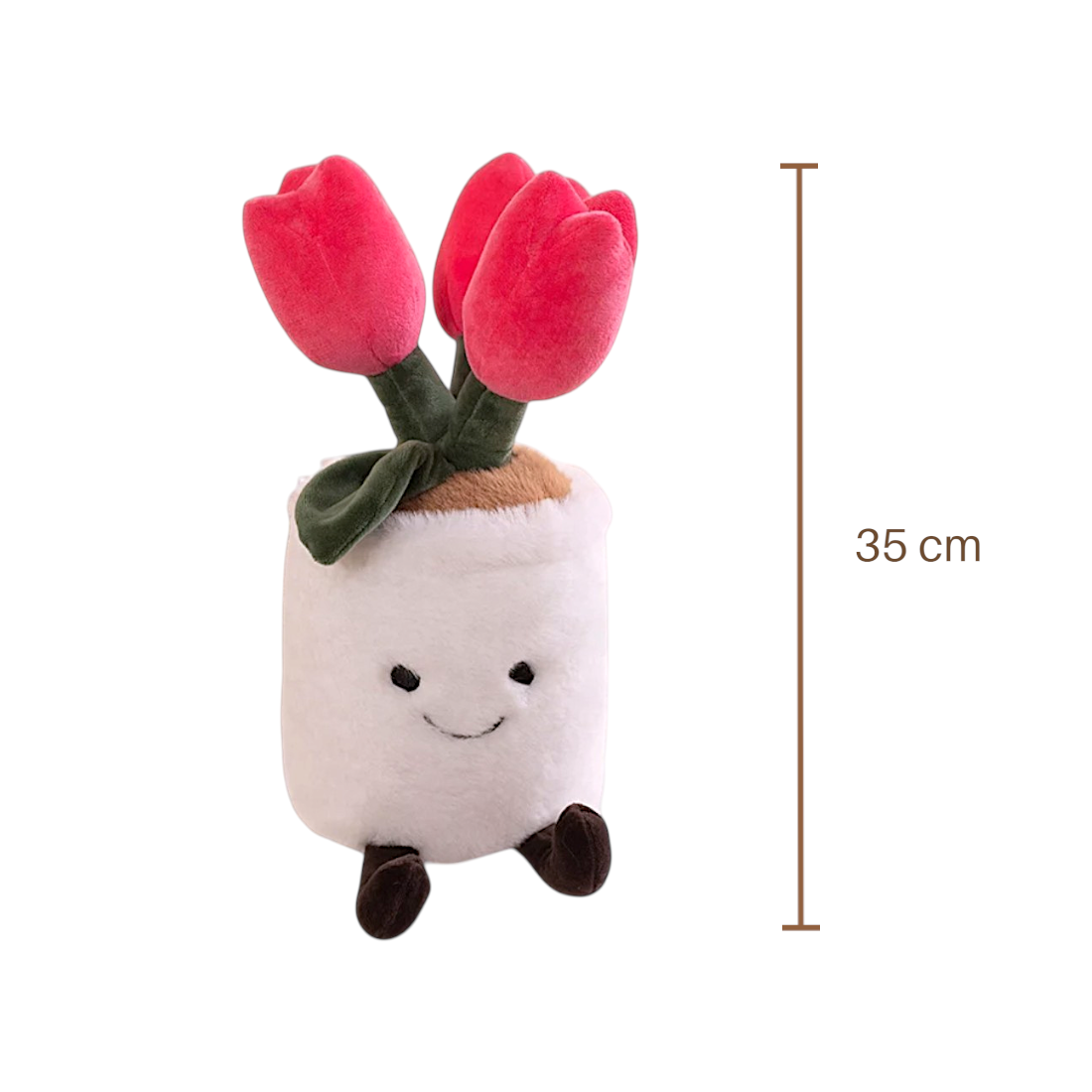 Peluche pianta kawaii vaso verde