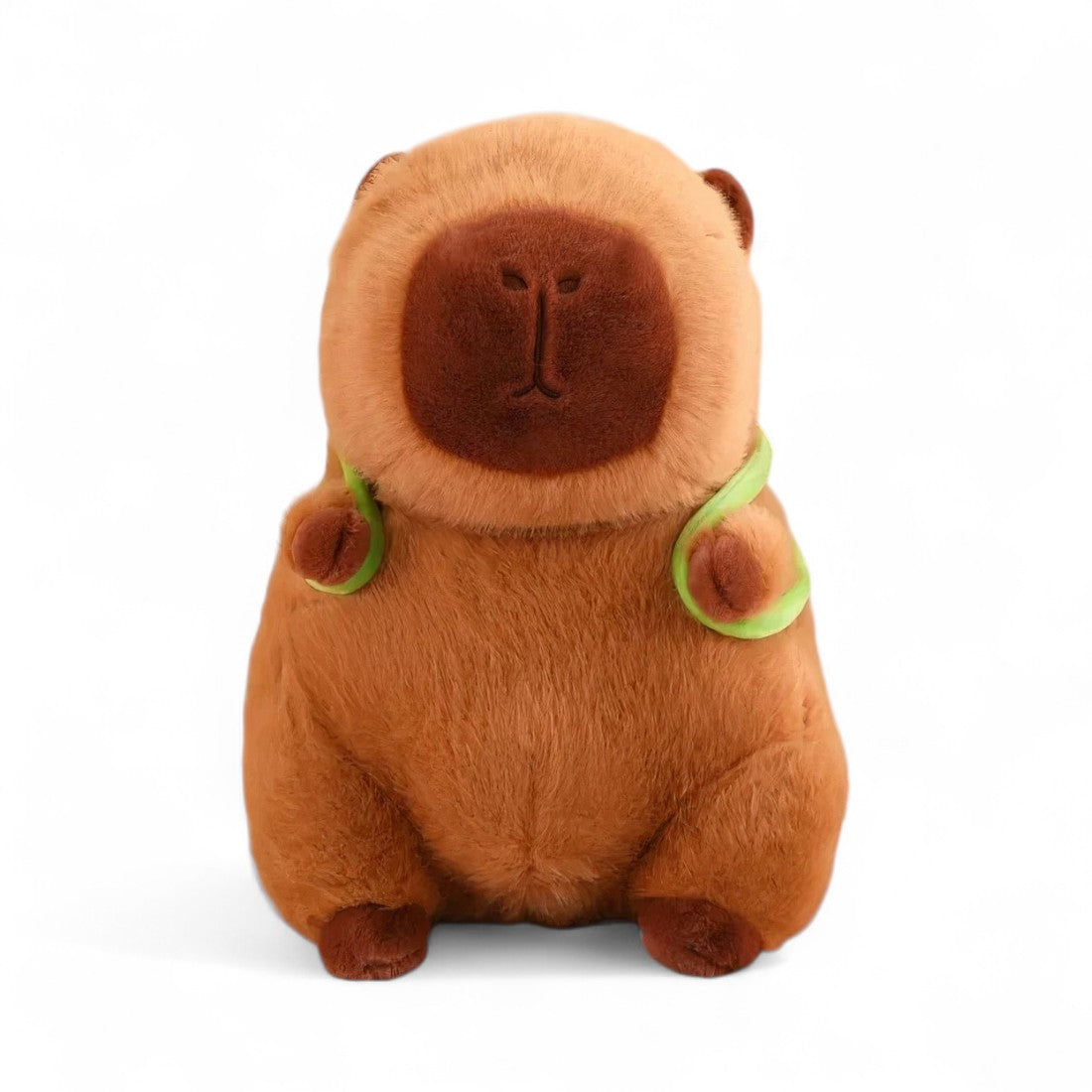 Capybara di peluche con zaino tartaruga