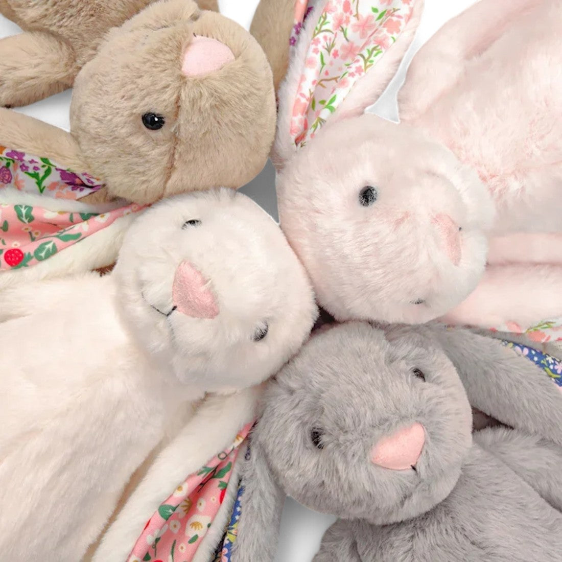 Coniglio di peluche con motivo Liberty