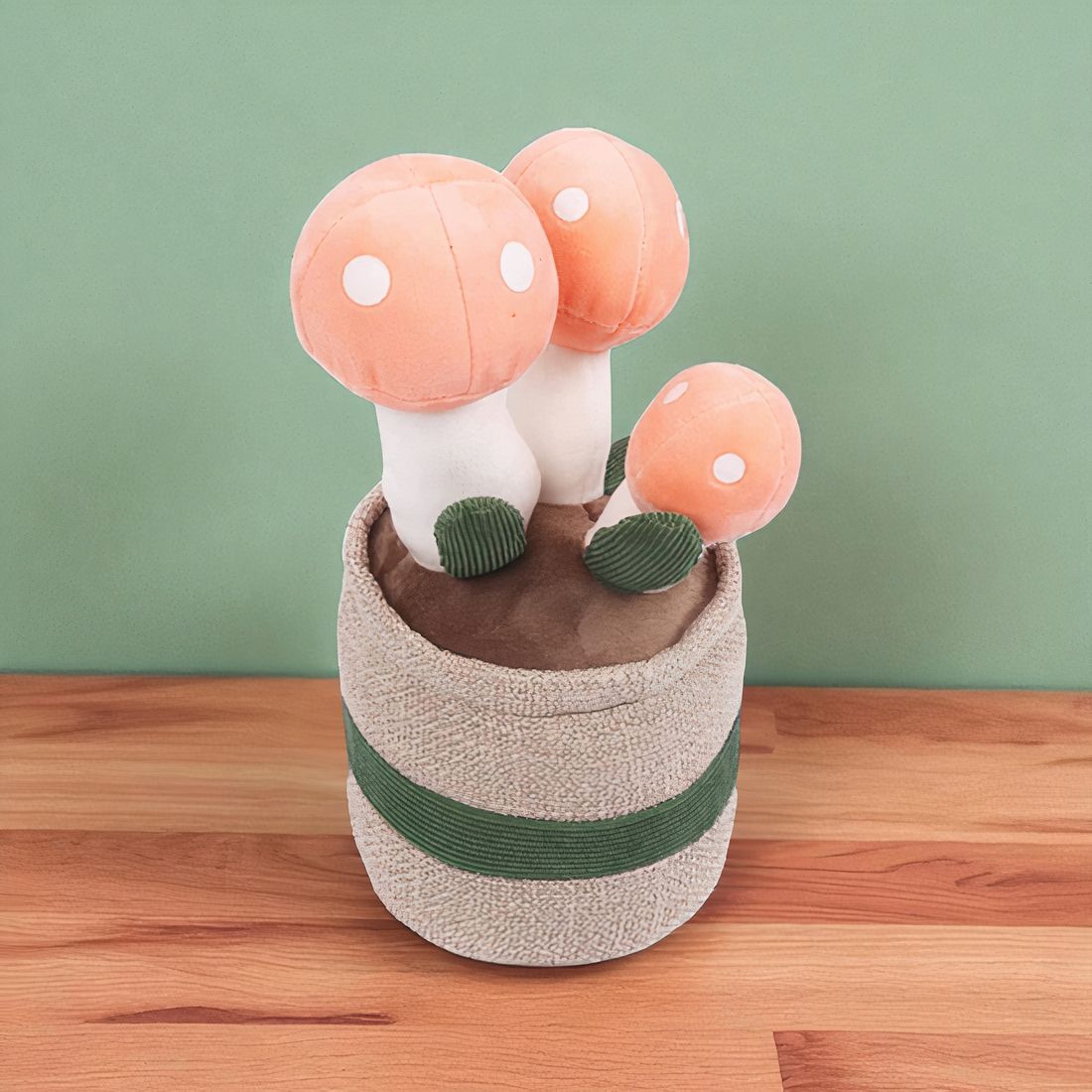 Peluche pianta kawaii fungo decorativo morbido