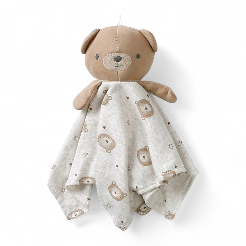 Doudou peluche testa orsetto per neonati