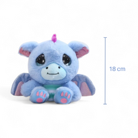 Peluche drago kawaii blu adorabile