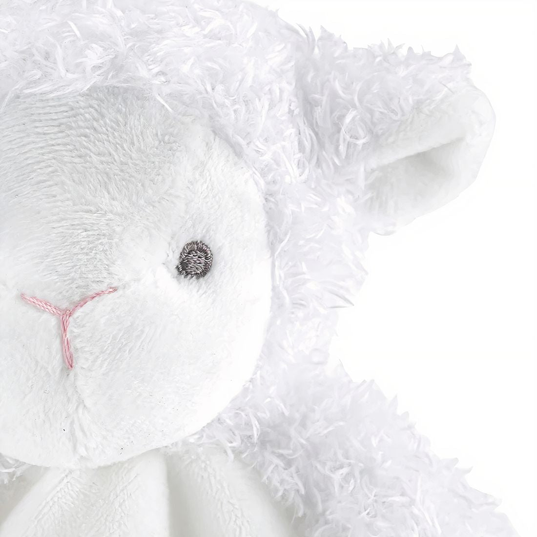 Doudou pecora bianca porta ciuccio per neonati