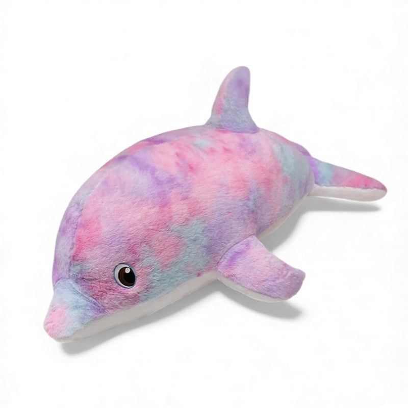 Peluche delfino gigante arcobaleno