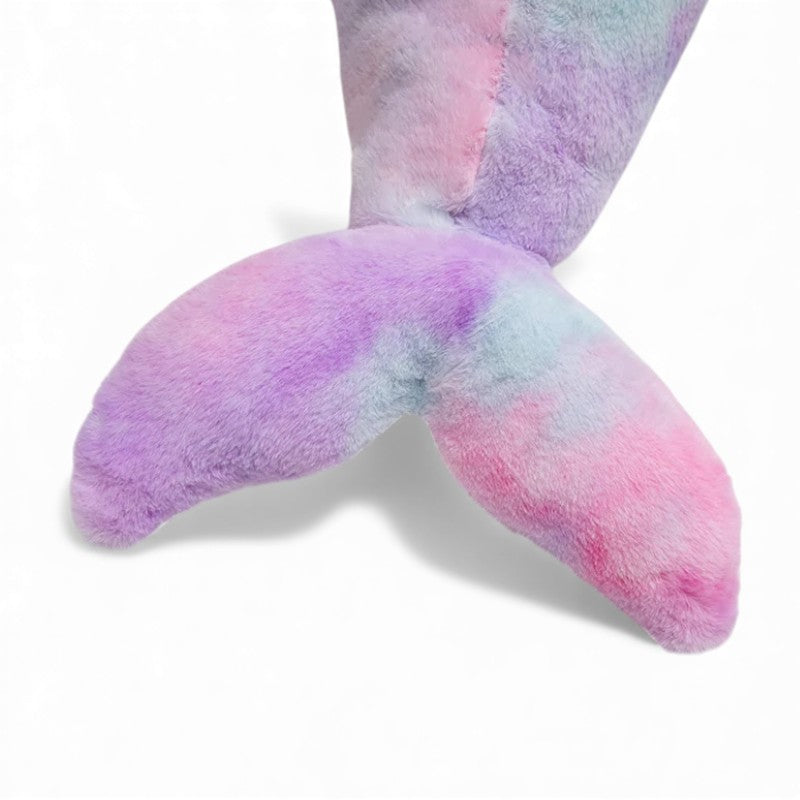 Peluche delfino gigante arcobaleno
