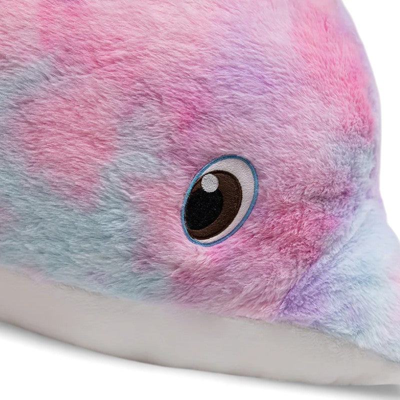 Peluche delfino gigante arcobaleno