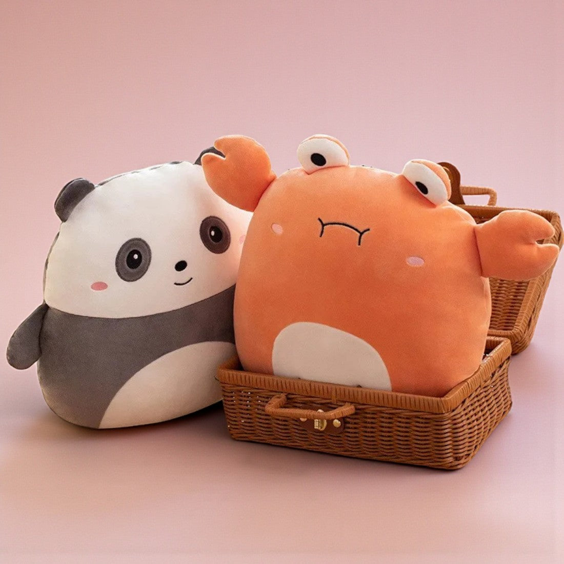 Cuscino peluche granchio buffo morbidissimo