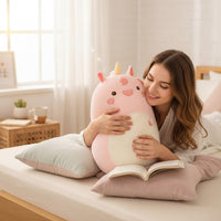 Cuscino peluche grande unicorno morbido squishy