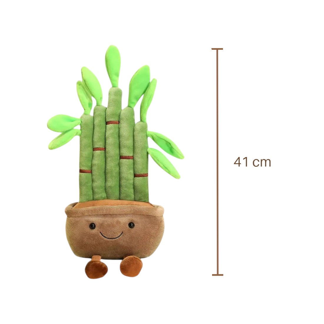 Peluche pianta kawaii bambù dolcezza zen
