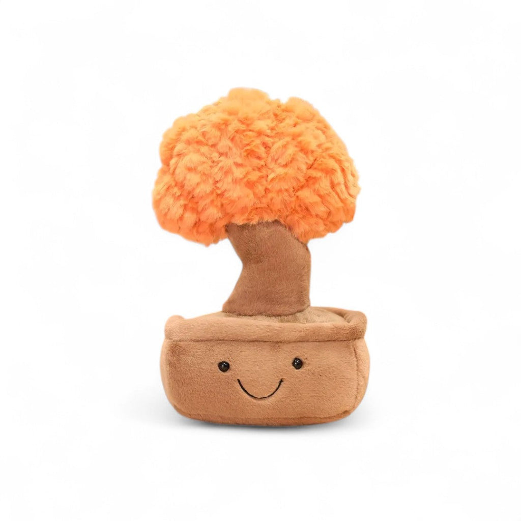 Peluche pianta kawaii bonsai sorriso tenero