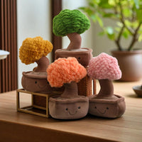 Peluche pianta kawaii bonsai sorriso tenero