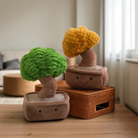 Peluche pianta kawaii bonsai sorriso tenero