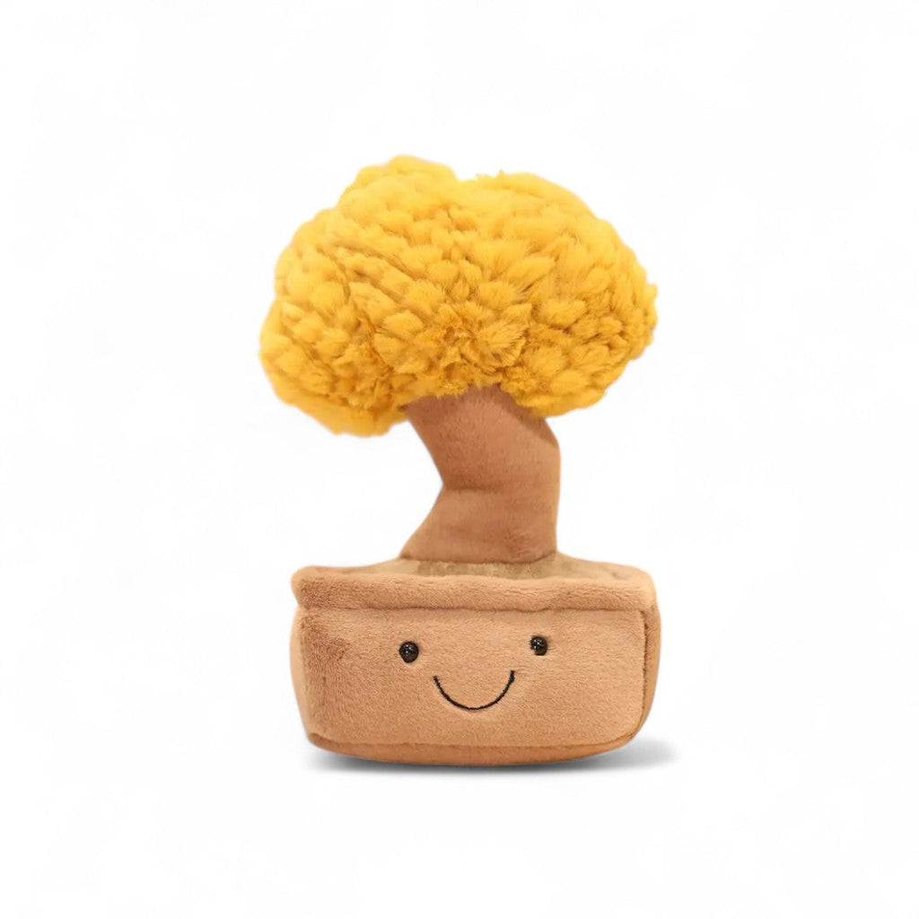 Peluche pianta kawaii bonsai sorriso tenero