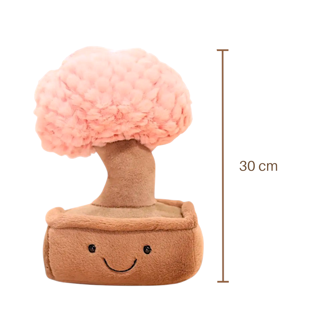 Peluche pianta kawaii bonsai sorriso tenero