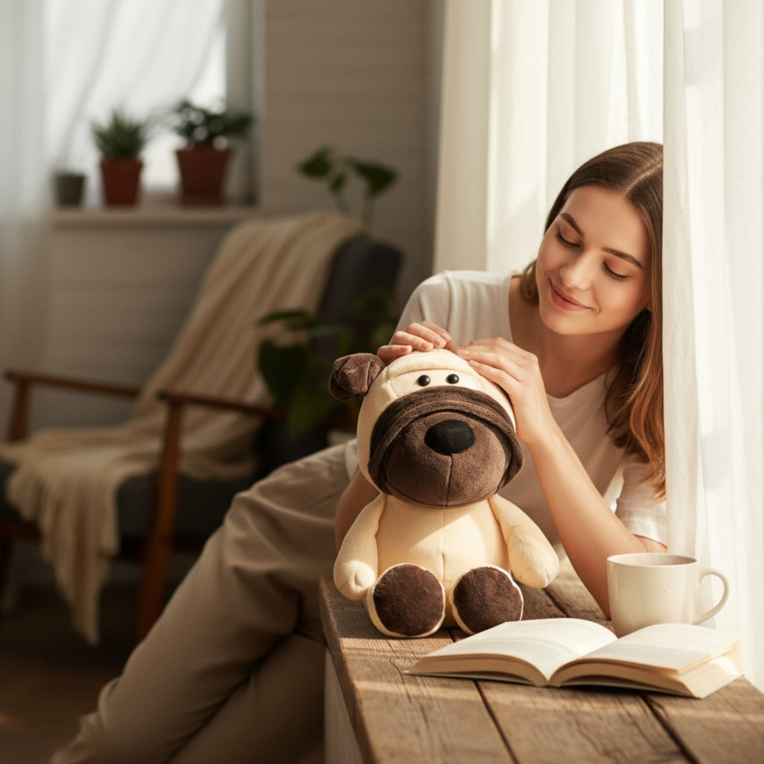 Peluche Cane Piccolo Bulldog