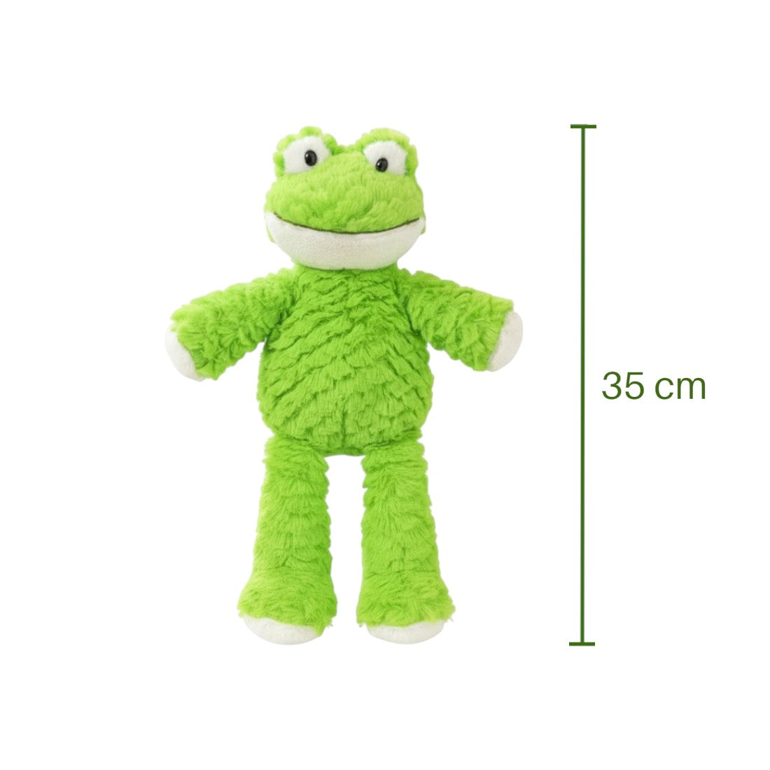 Ranocchia verde morbida di peluche