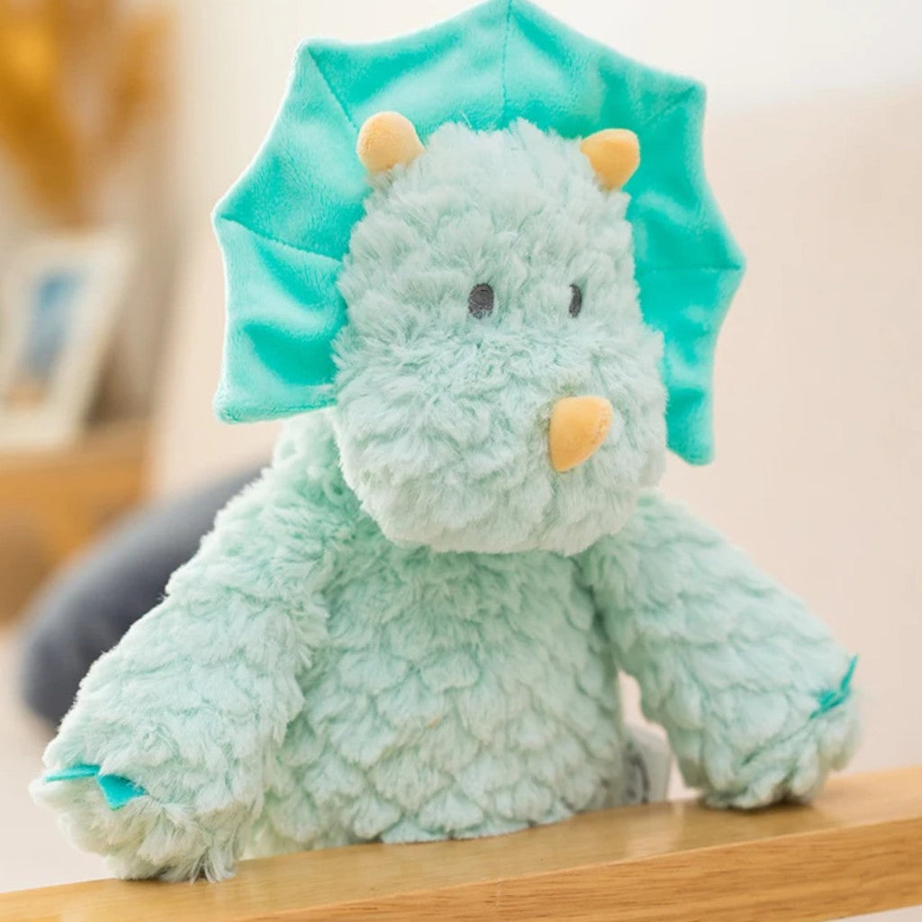 Peluche triceratopo blu carino