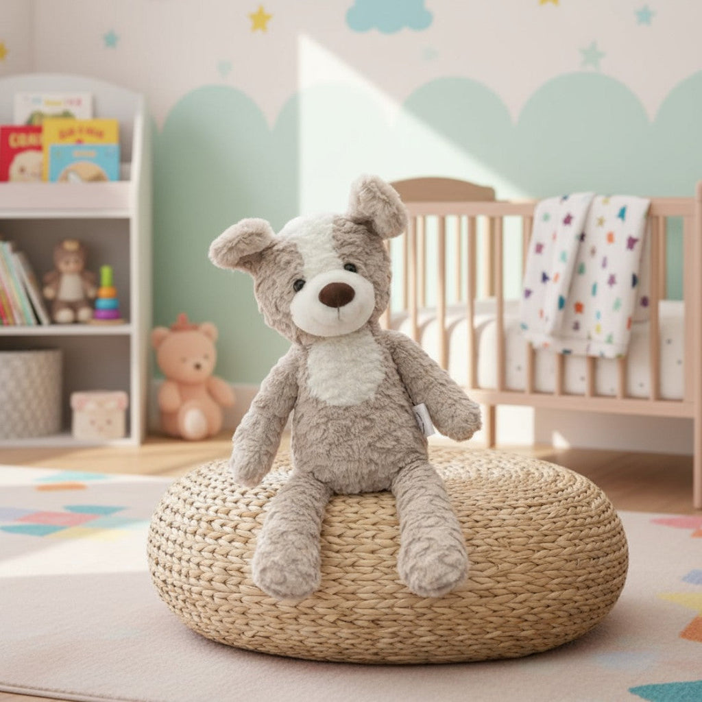 Peluche cane beige tutto morbido