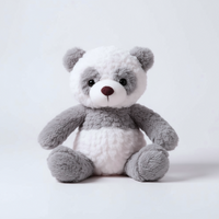 Peluche panda grigio tutto morbido