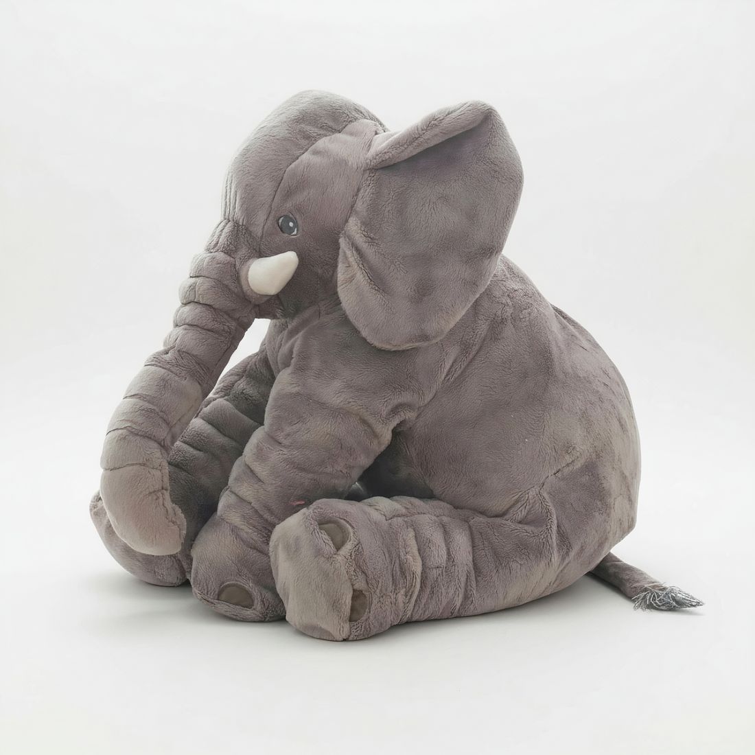 Peluche elefante grigio morbido 40 cm
