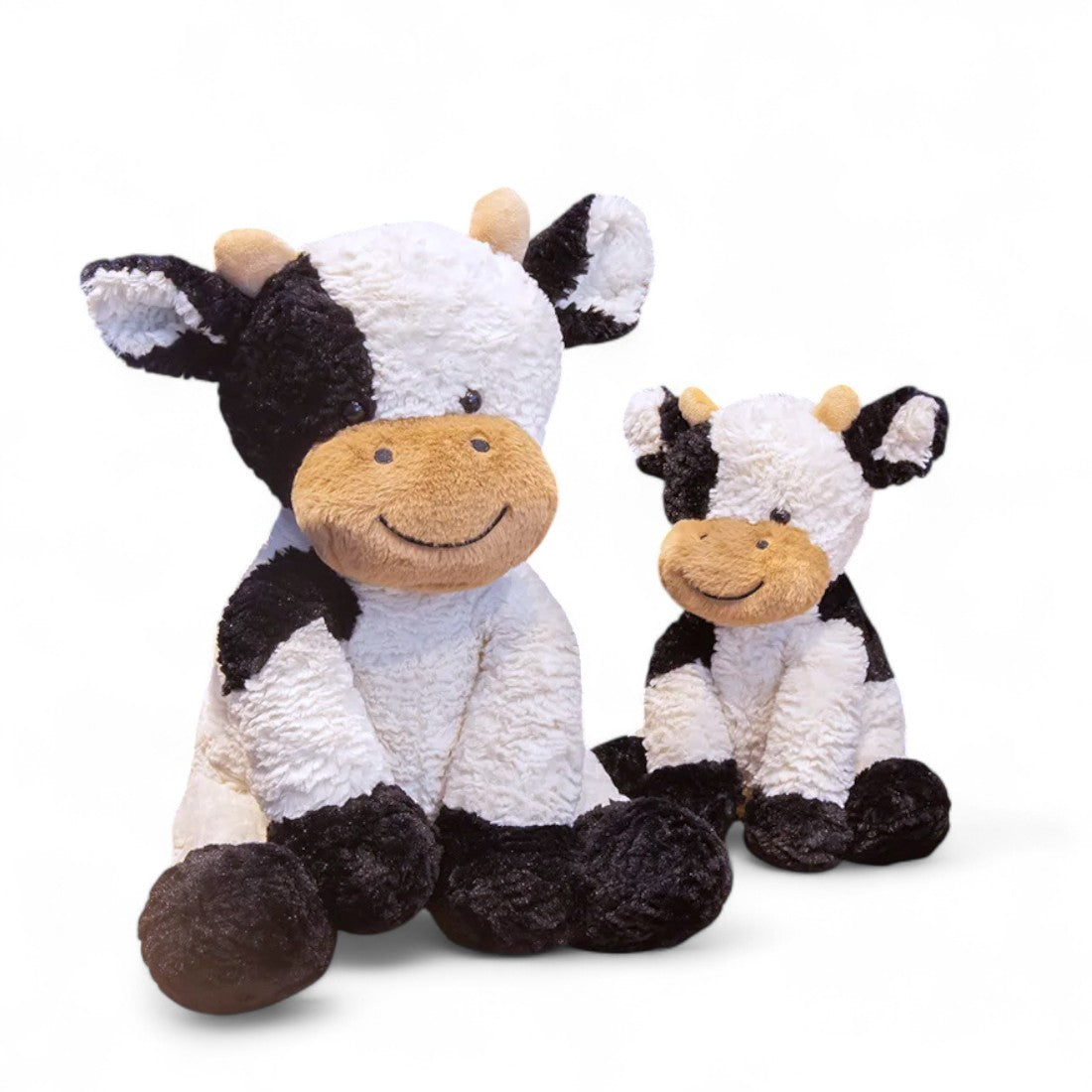 Peluche mucca dal sorriso dolce