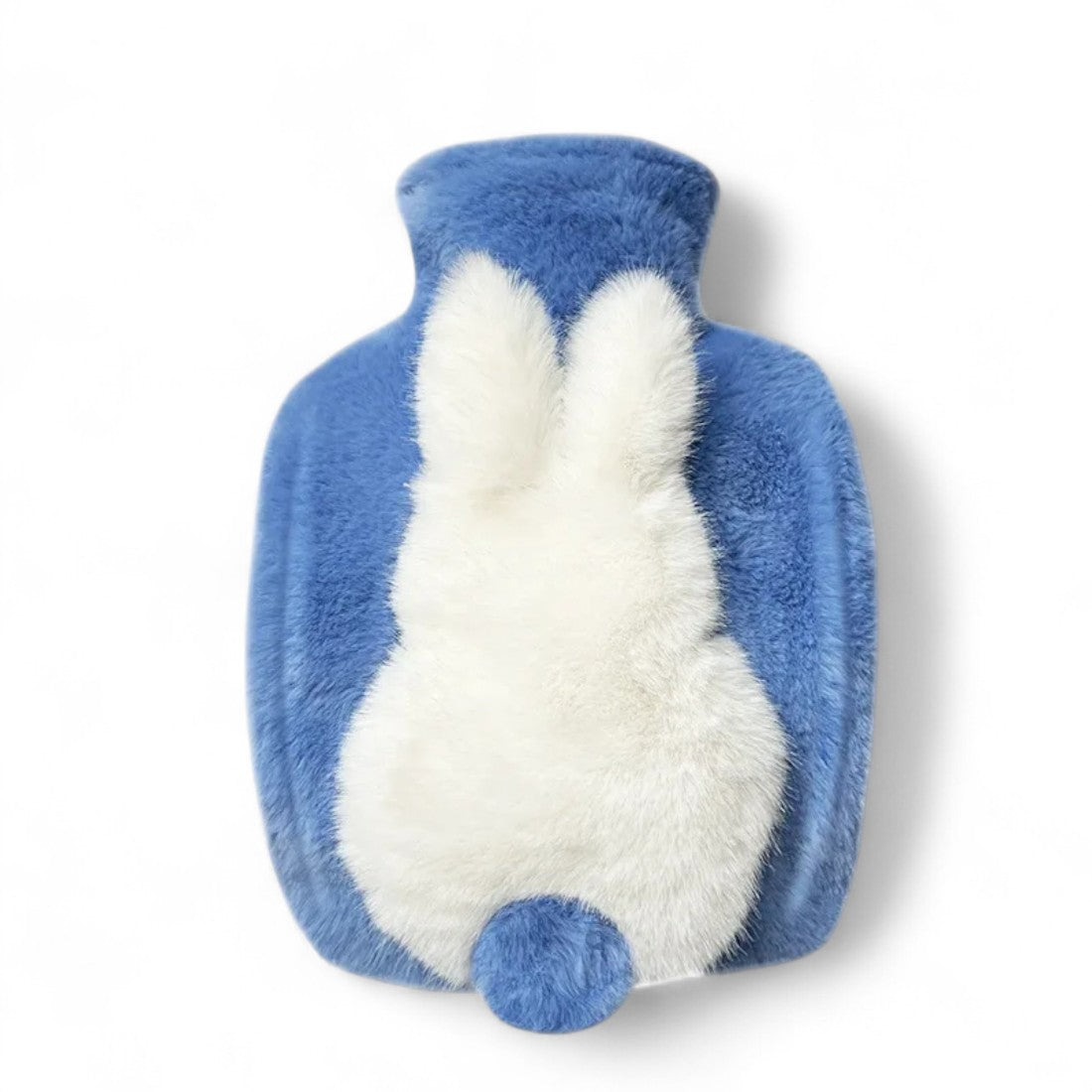 Borsa dell'acqua calda in peluche morbido con coniglietto