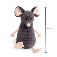 Peluche topo grigio esploratore