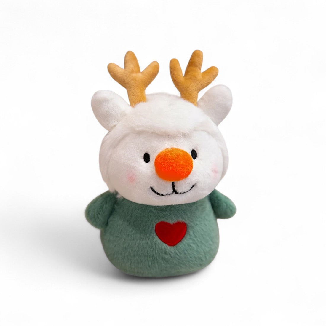Peluche di Natale duo renna pupazzo di neve