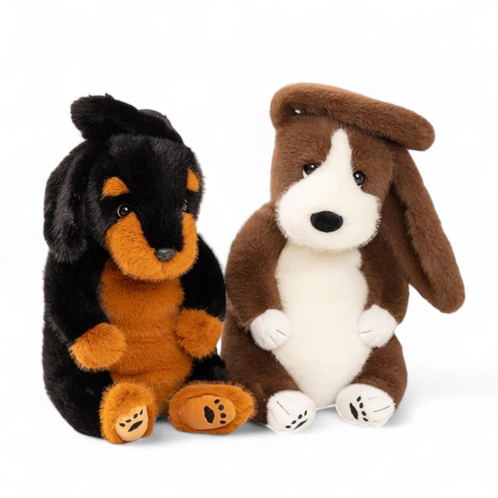 Peluche cane bassotto morbido dalle lunghe orecchie