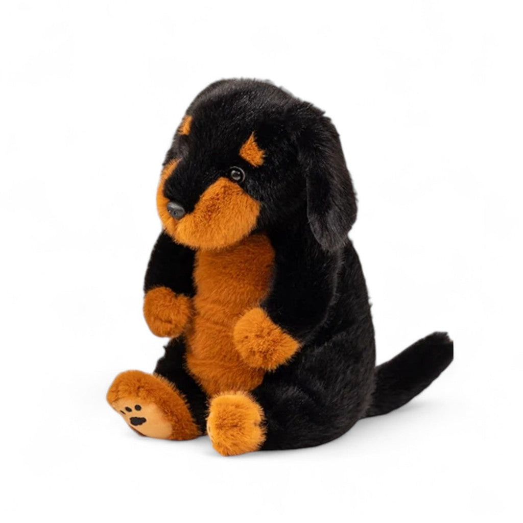 Peluche cane rottweiler realistico da coccolare