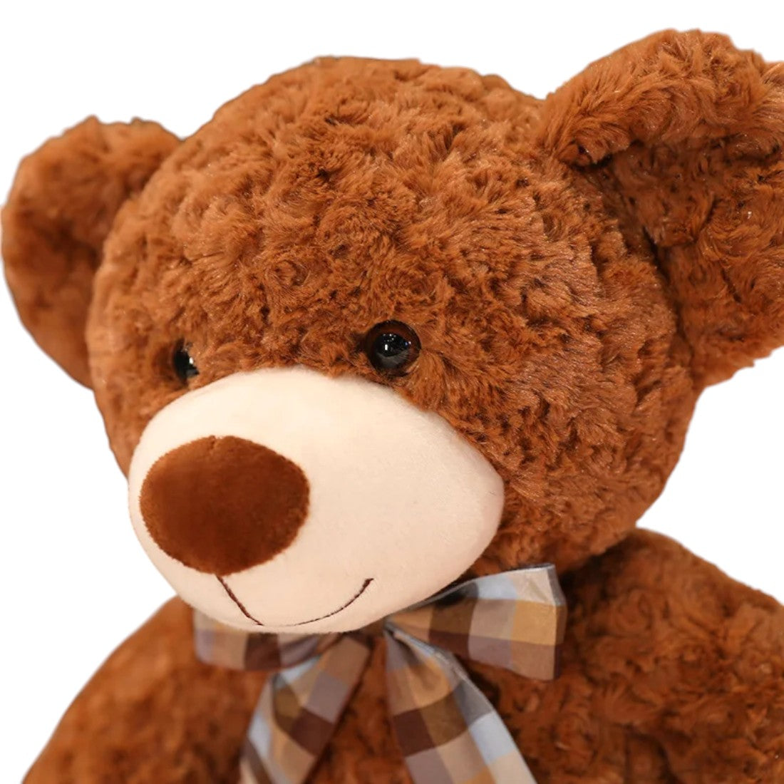 Peluche orso riccio tradizionale con fiocco retrò