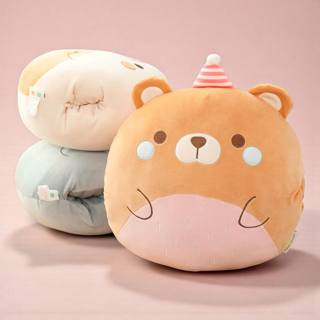Peluche cuscino rotondo stile Squishmallow
