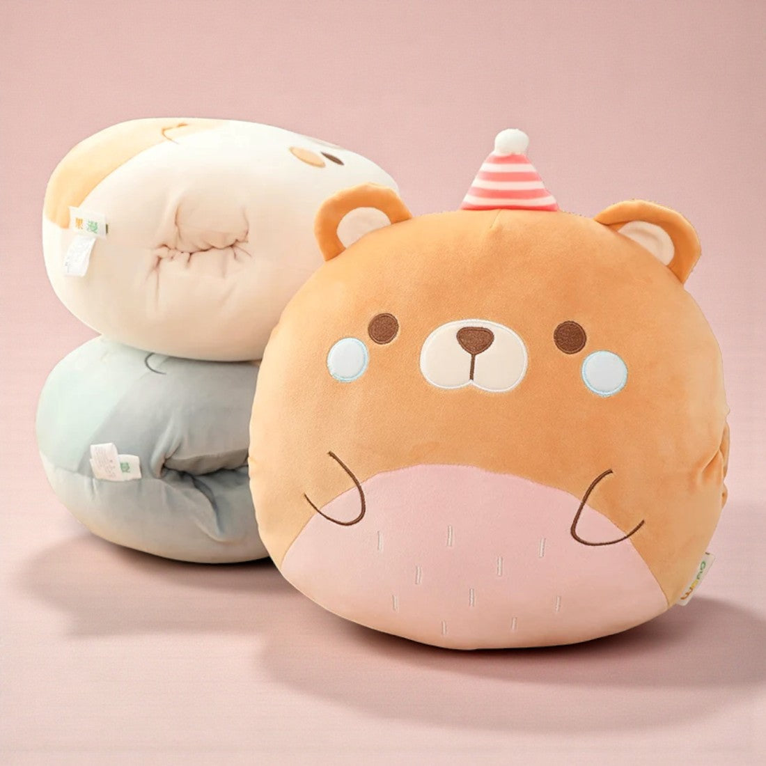 Peluche cuscino rotondo stile Squishmallow