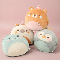 Peluche cuscino rotondo stile Squishmallow