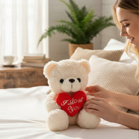 Peluche orso romantico con un cuore rosso