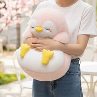 Peluche pinguino morbido addormentato