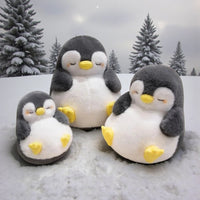 Peluche pinguino morbido addormentato