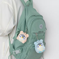 Portachiavi pinguino travestito da orsetto